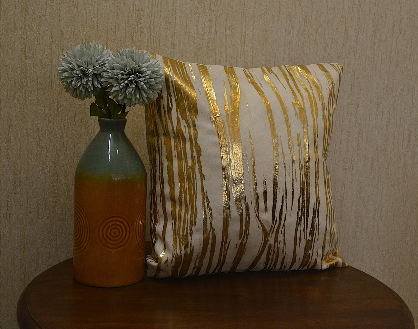 Gold Foil Cushion Cover