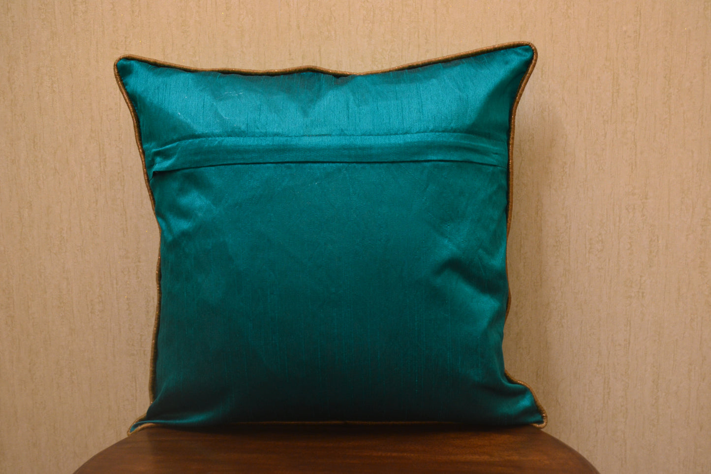 Green Gota Patti Cushion Cover