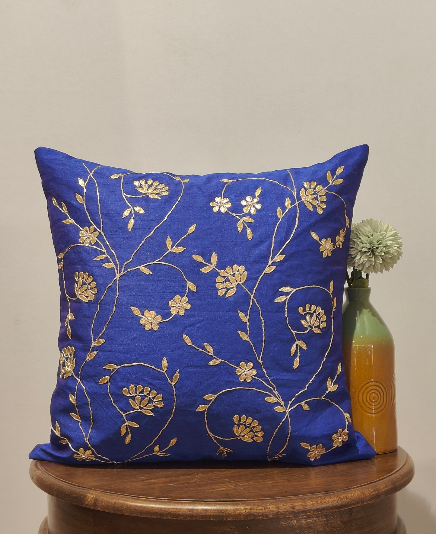 Embroider Gota Patti Cushion Cover