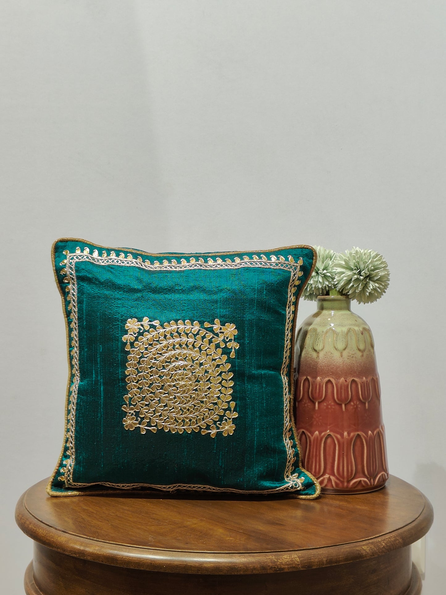 Gota Patti Cushion Cover