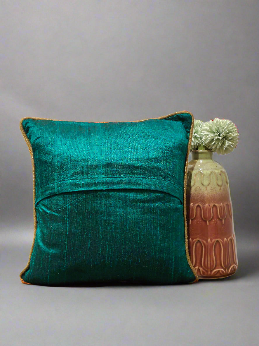 Green Gotta Patti Raw Silk