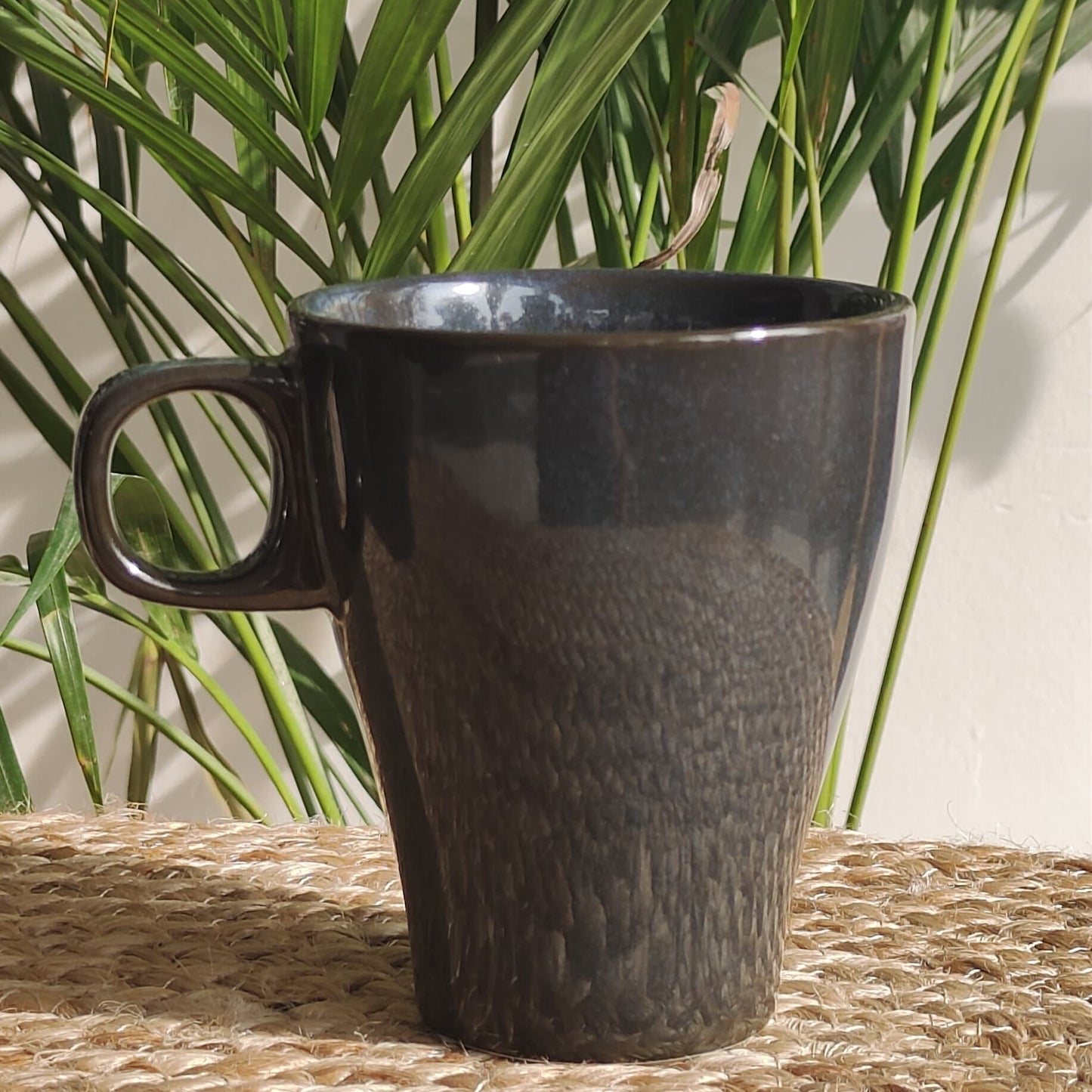 Rozana Porcelain Coffee Mug (Teal) Set of 2 Mug