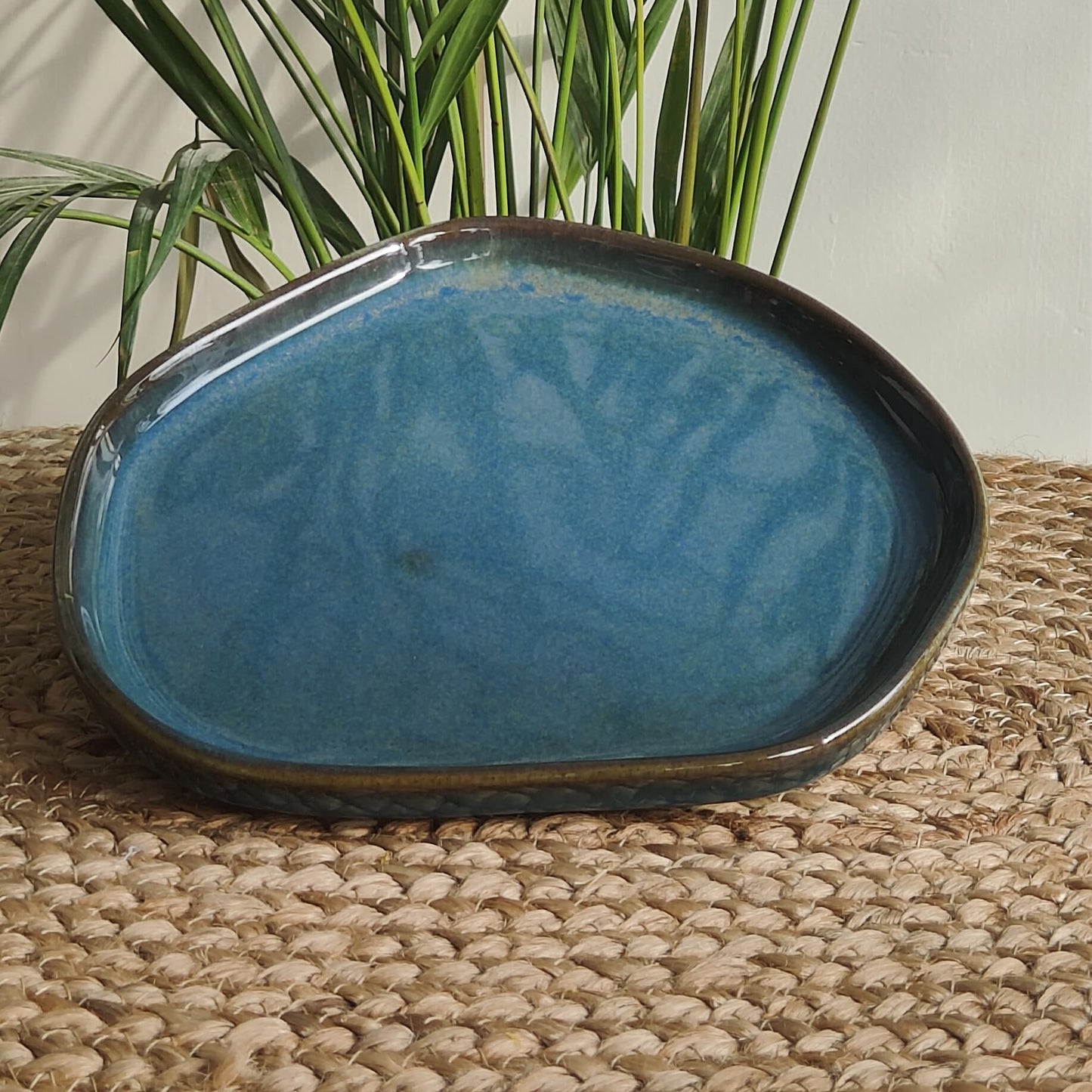 Ikigai Porcelain Plate (Teal)