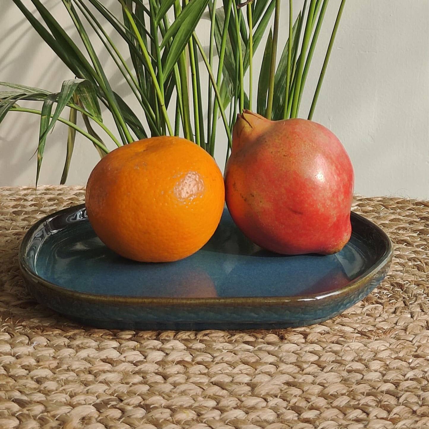 Ikigai Porcelain Plate (Teal)