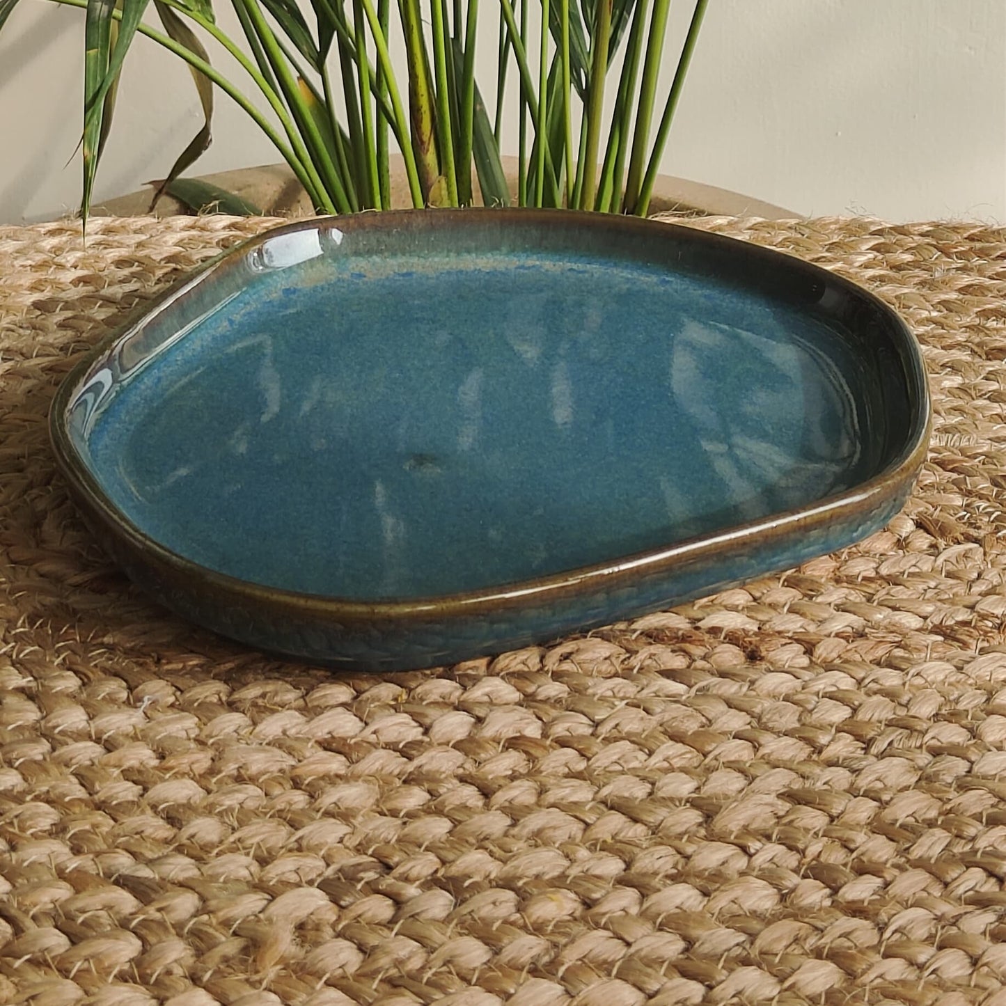 Ikigai Porcelain Plate (Teal)