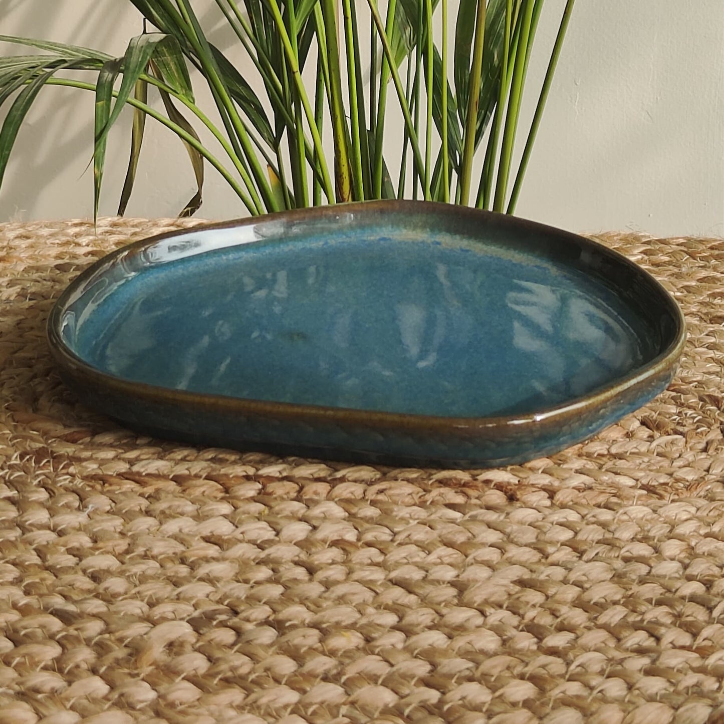 Ikigai Porcelain Plate (Teal)
