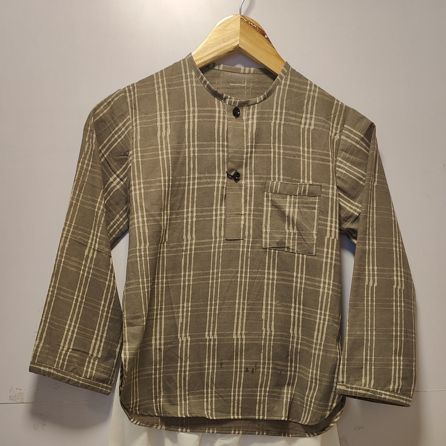 KIDS LOUNGE WEAR SET EARTHY STRIPES