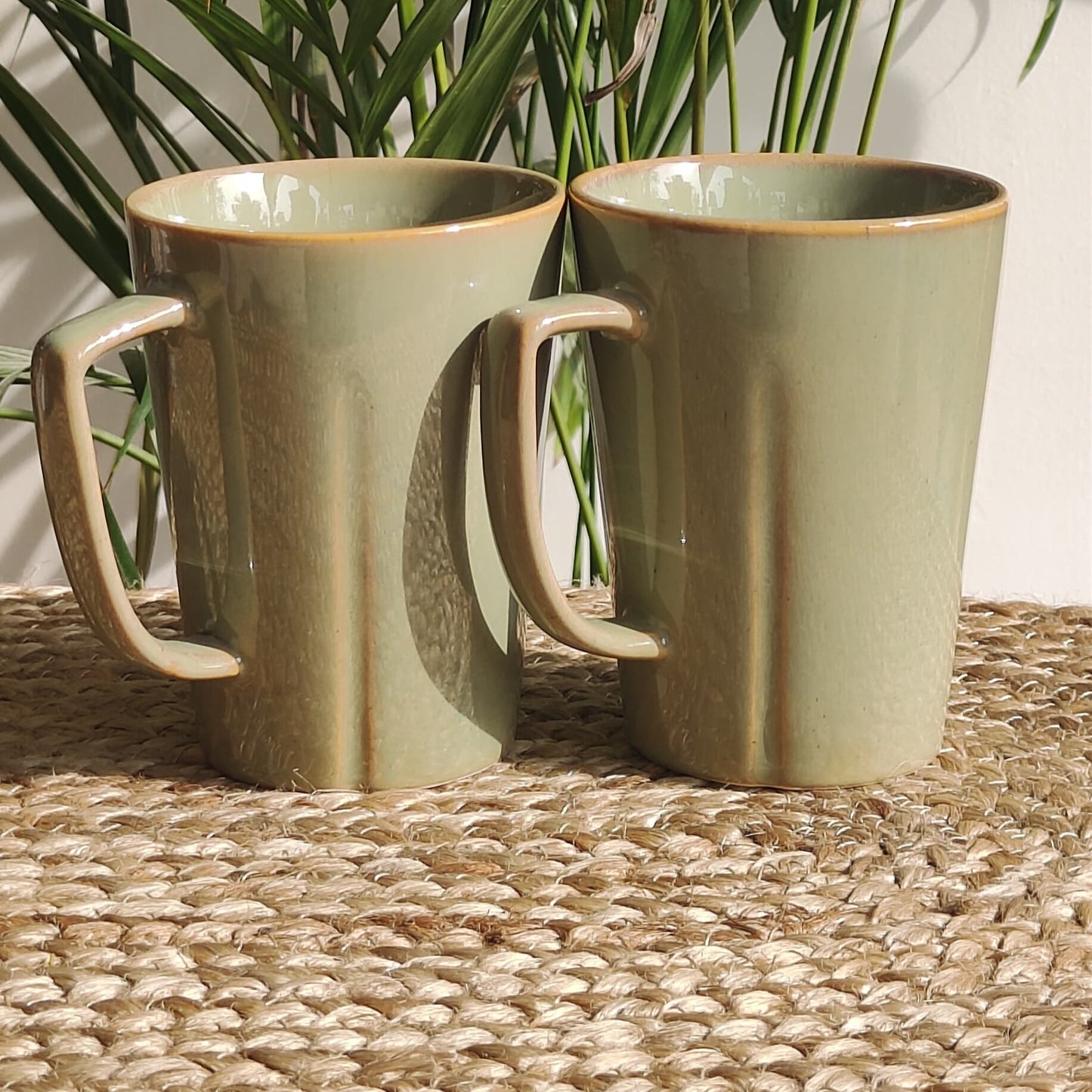 Rozana Porcelain Coffee Mug (Mint) SET OF 2