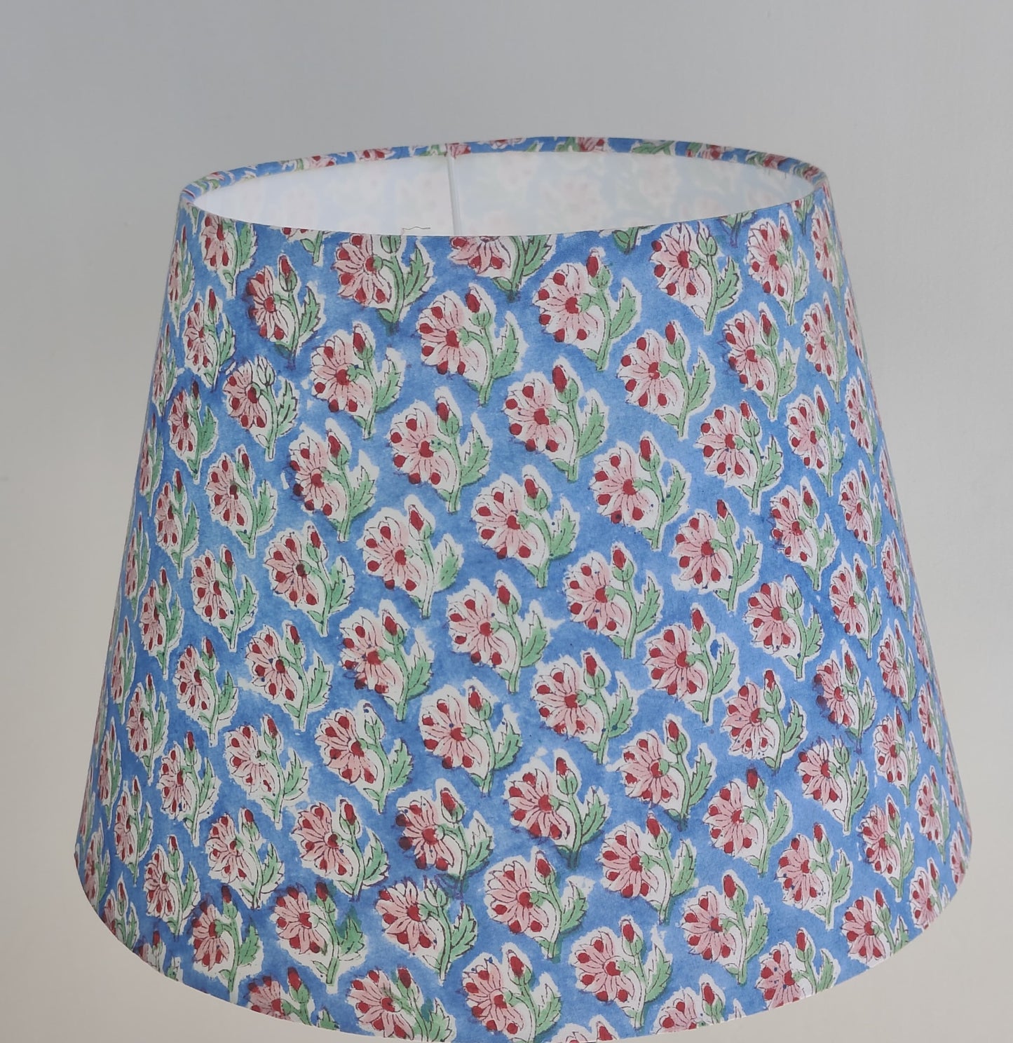 BLOCKPRINTED LAMP SHADE -LOTUS