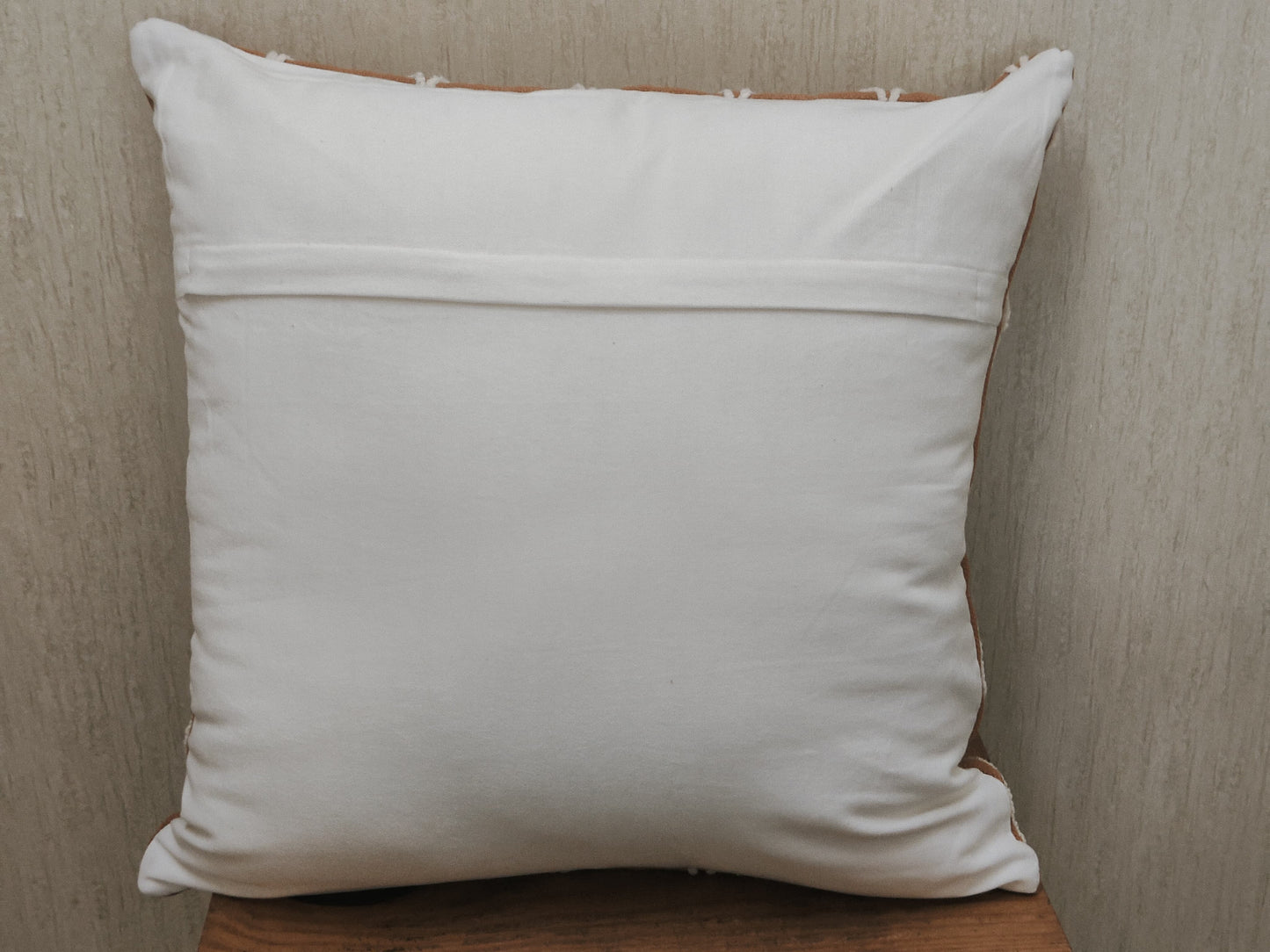 FLORAL TUFTED MUSTARD CUSHION COVER