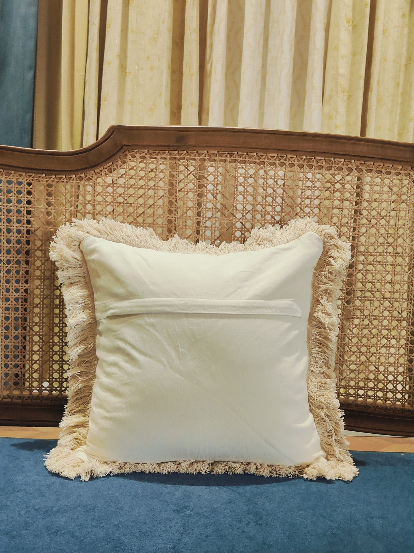 Ivory White Tufted Cushion Cover