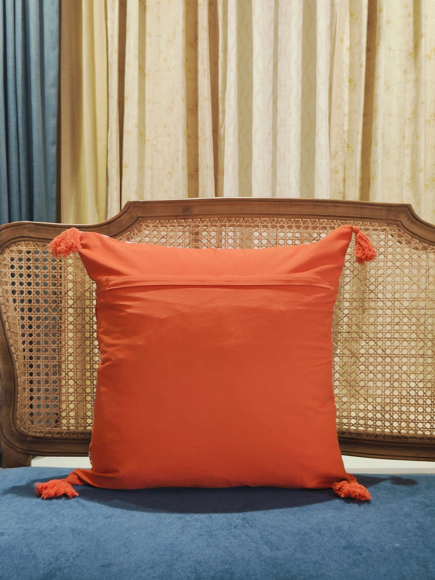 Red Embroidery Cushion Cover