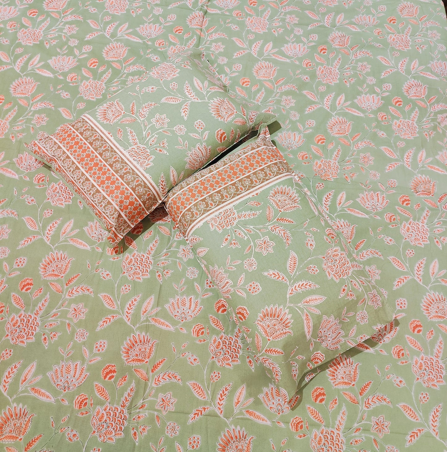 Meadow Bloom Cotton Bedsheet Set