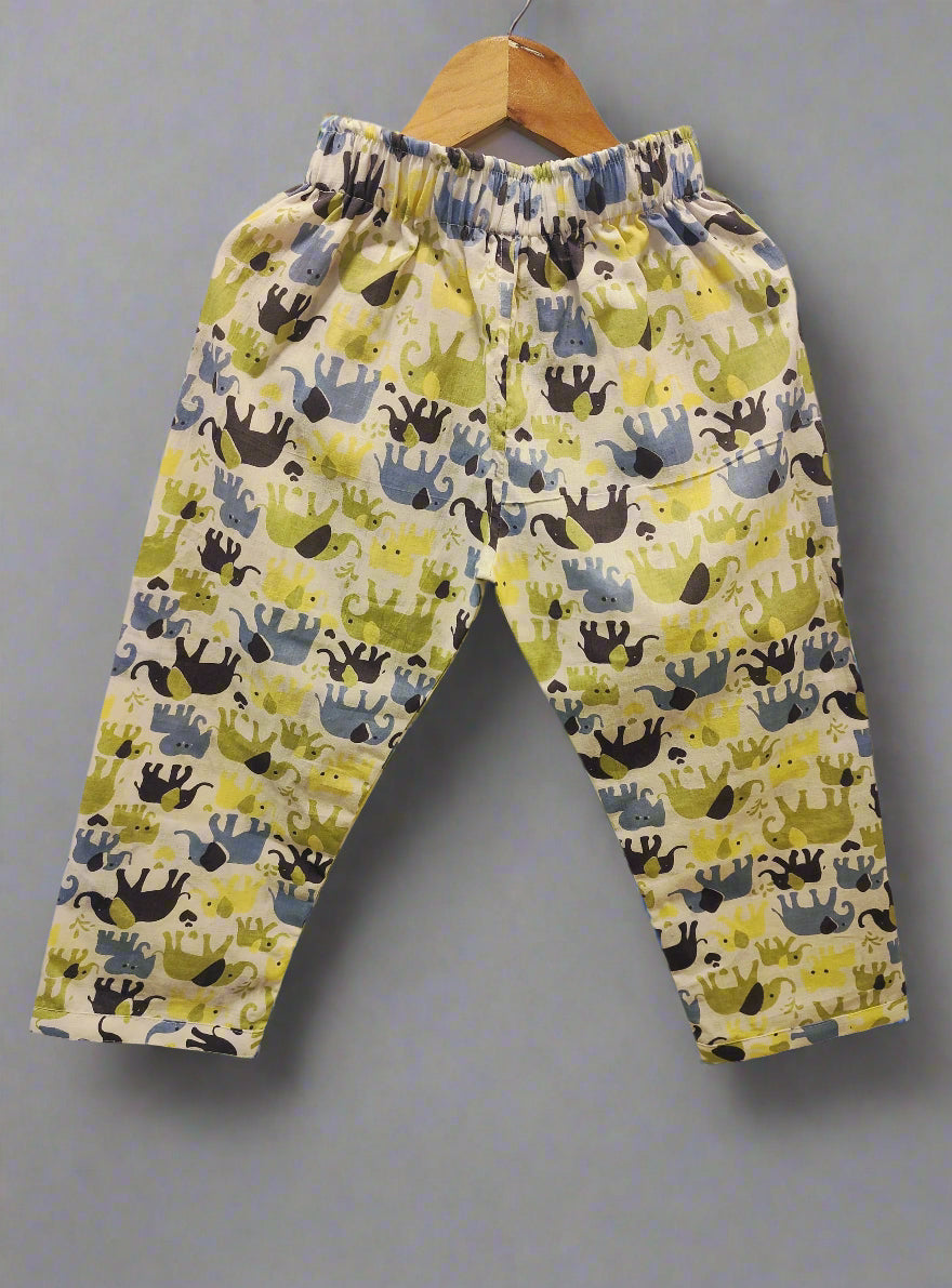KIDS LOUNGE WEAR ELEPANT PRINT