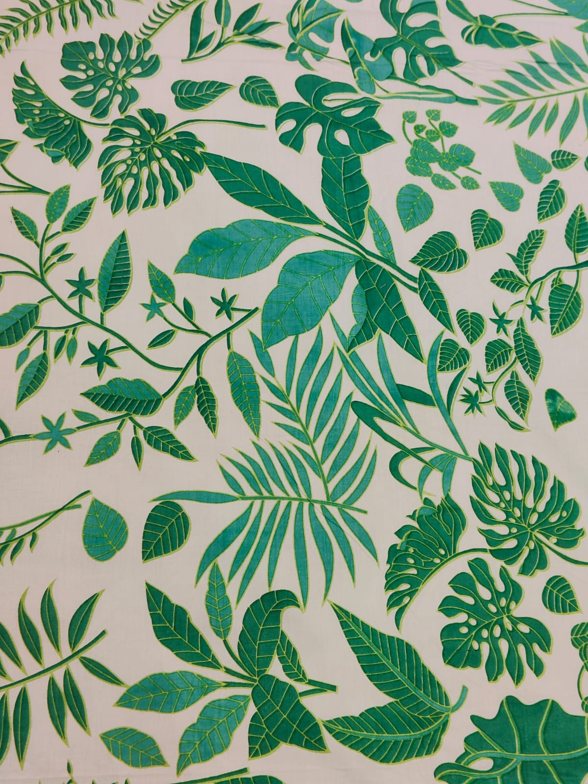 Tropical Leaf Cotton Bedsheet Set
