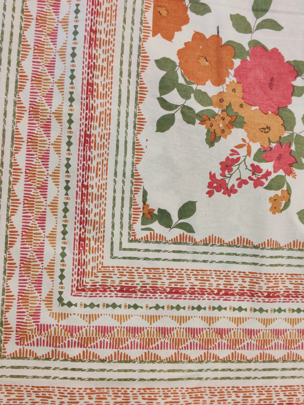 Floral Print Cotton Bedsheet Set