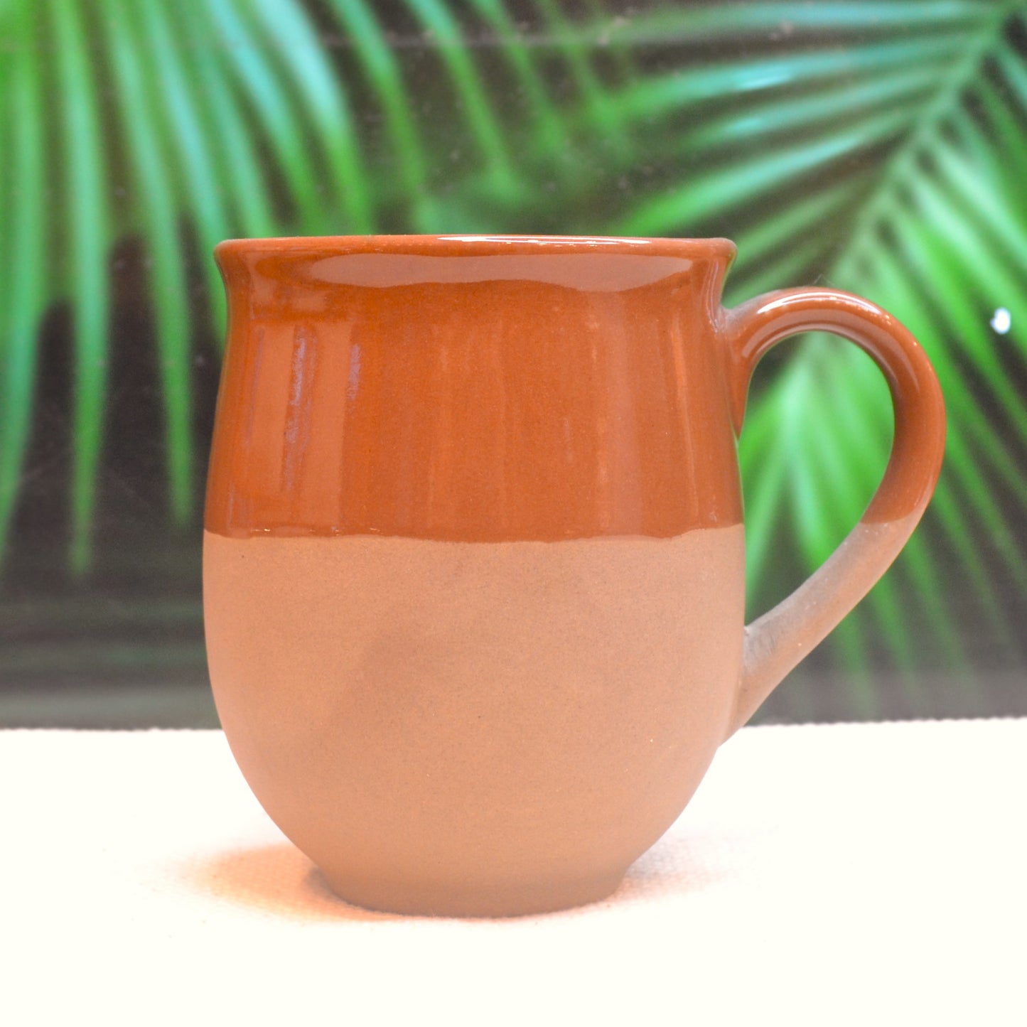 Earth Tone Ceramic Set of 2 Mugs
