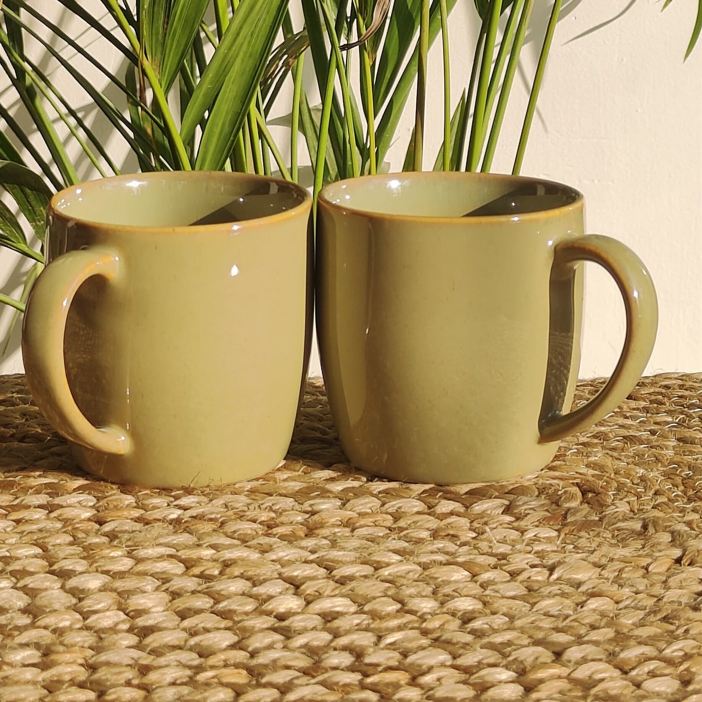 Rozana Porcelain Tea Mugs (Mint)