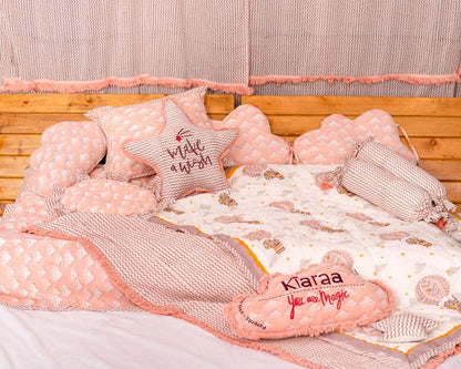Pink Clouds Baby Bedding Set – 5 Pieces