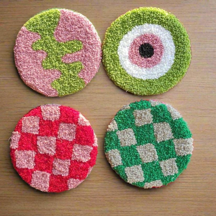 Check Coaster (Set of 4)