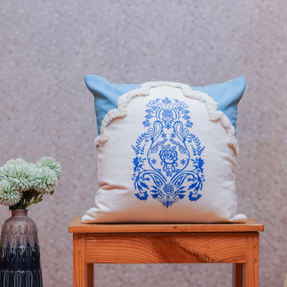 Moroccan Sofa Cushion Cover- Blue