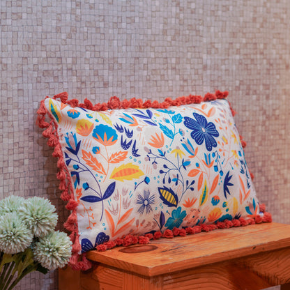 Gulmohar Cushion Cover-Multicolor