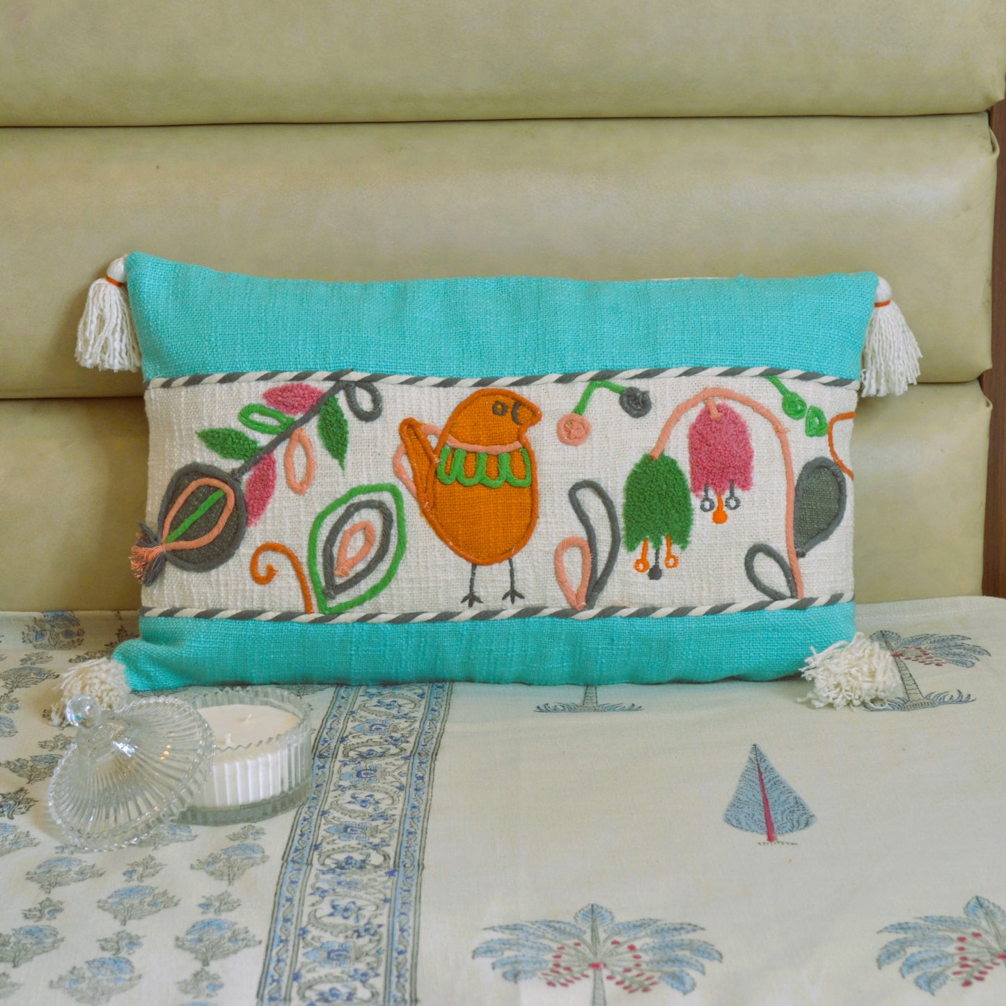 Birdie Tufted Cushion Cover