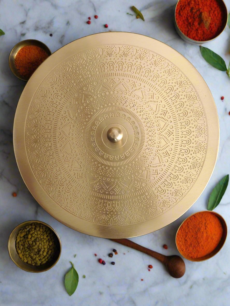 Masala-dan Brass : Masala, Dry fruits planner for every kitchen use | Made in India