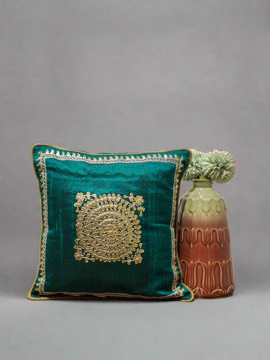 Green Gotta Patti Raw Silk