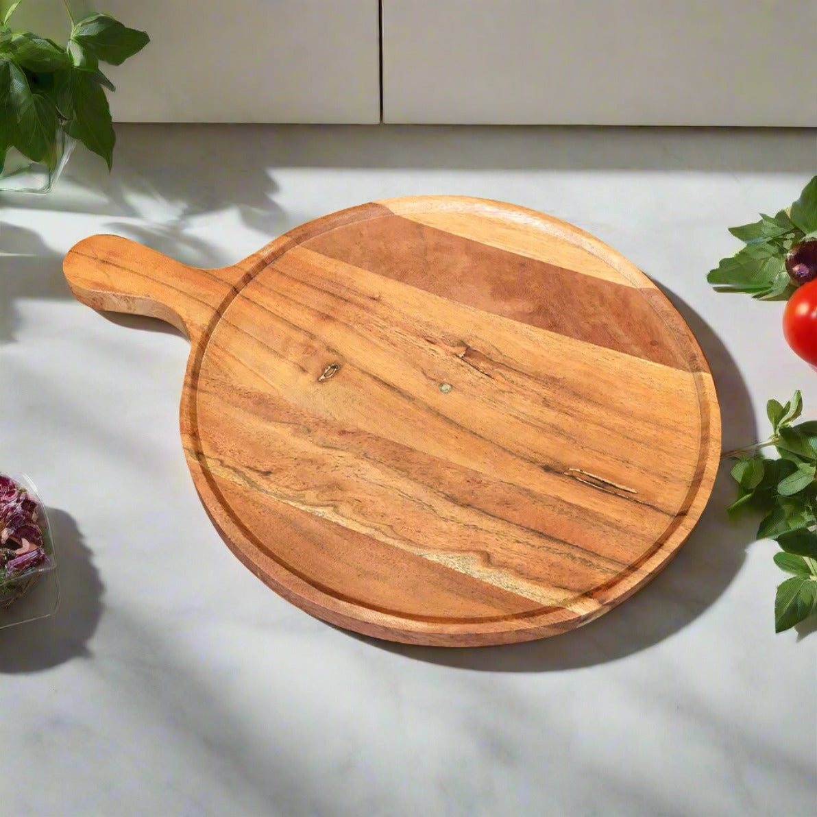 Pizza Sarving Wooden Platter