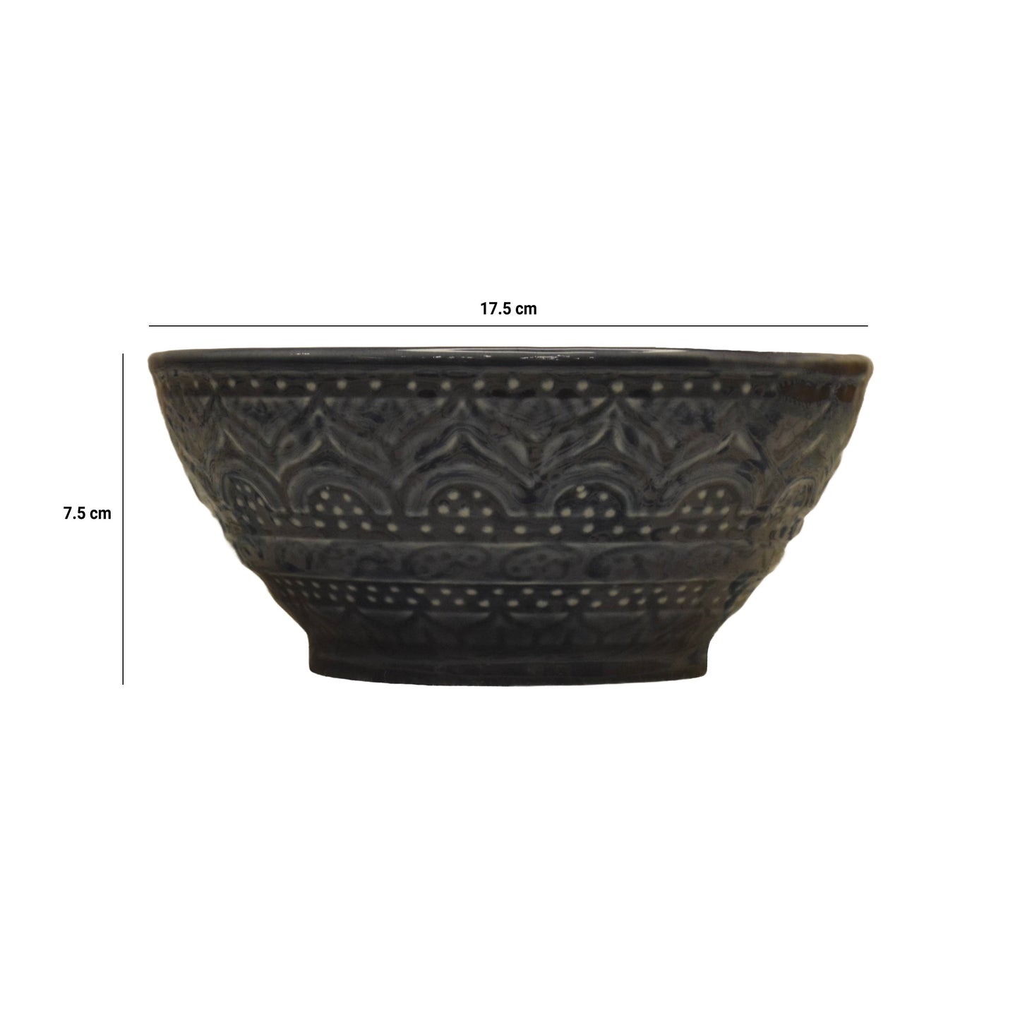 Moroccan Ceramic Serving Bowl- Indigo