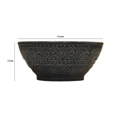 Moroccan Ceramic Serving Bowl- Indigo