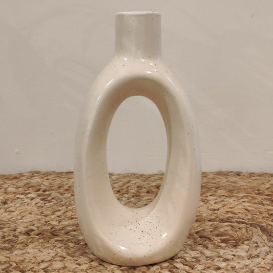 Ceramic Ring Bottle Vase