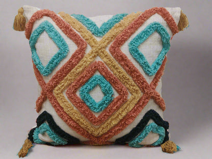 MULTICOLOR TUFTED CUSHION COVER