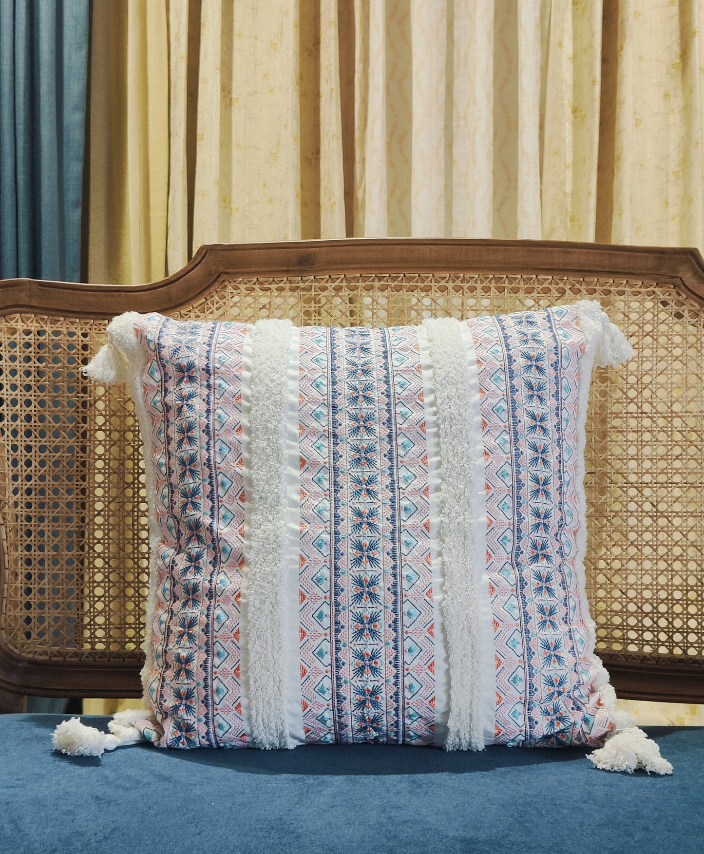 Abstract Tufted Cushion Cover