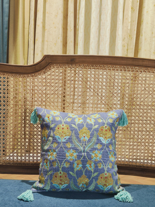 Sky Embroidered Cushion Cover