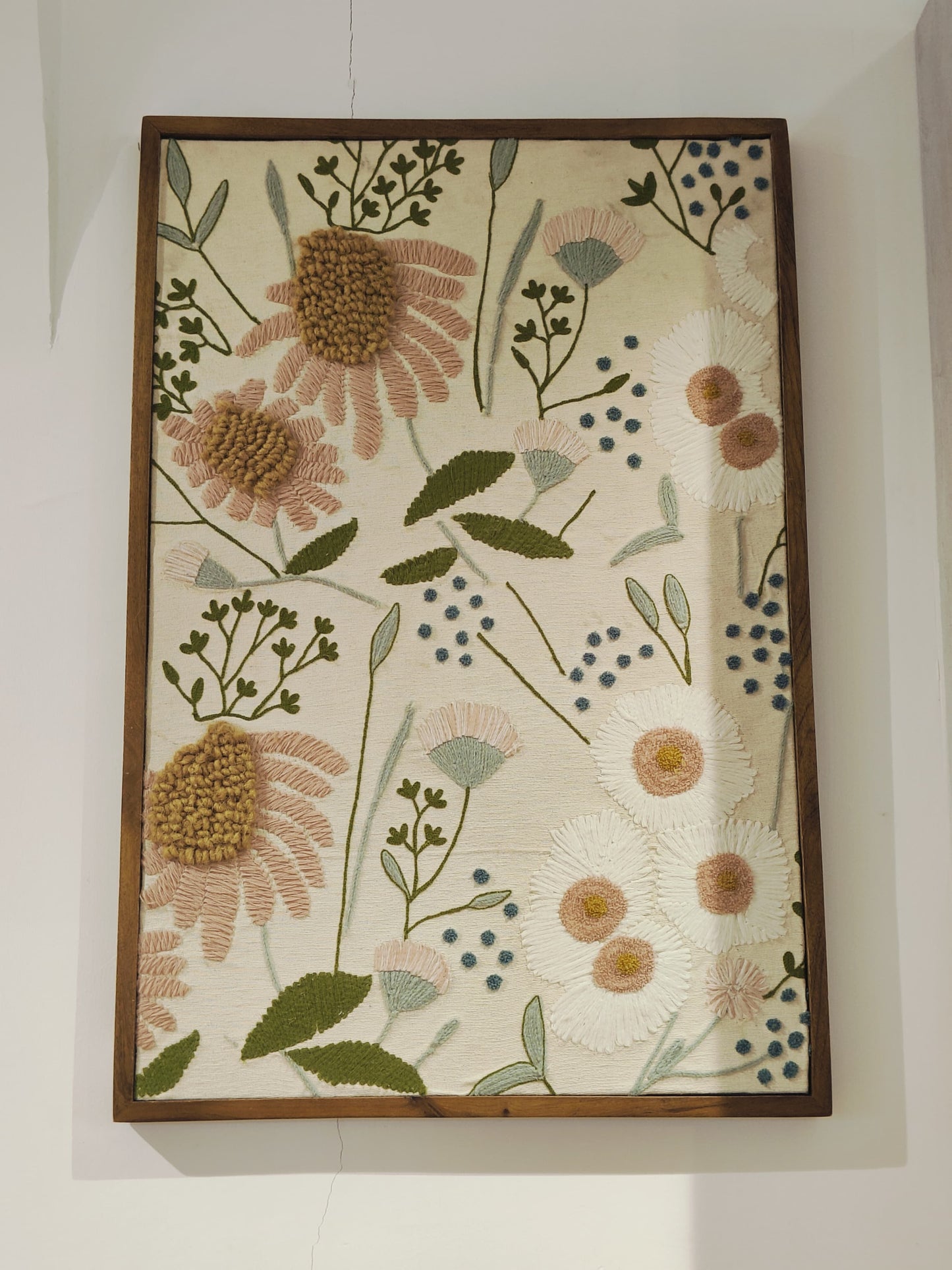 Wild Garden Embroidered Wall Art