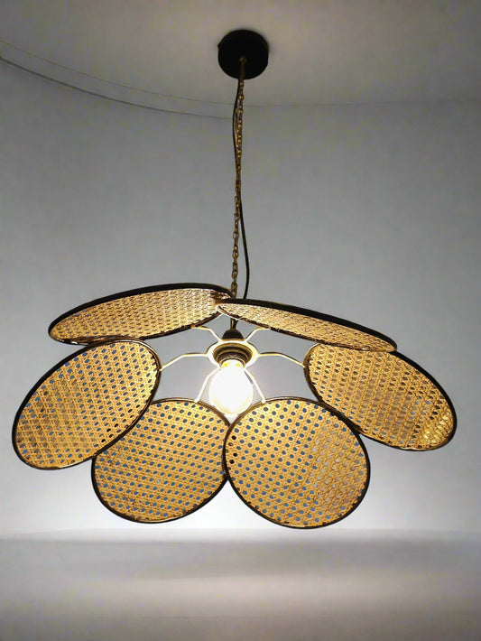 Petal Rattan Pendant Light