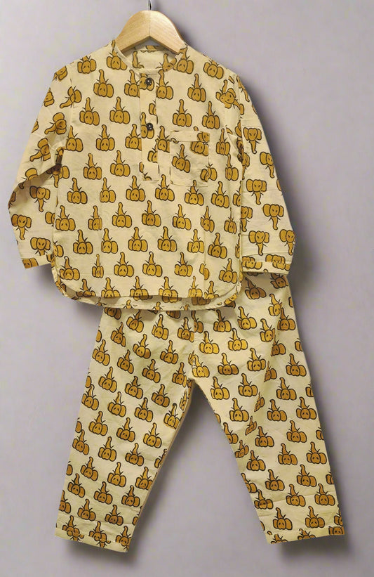 KIDS LOUNGE WEAR GANESHA PRINT