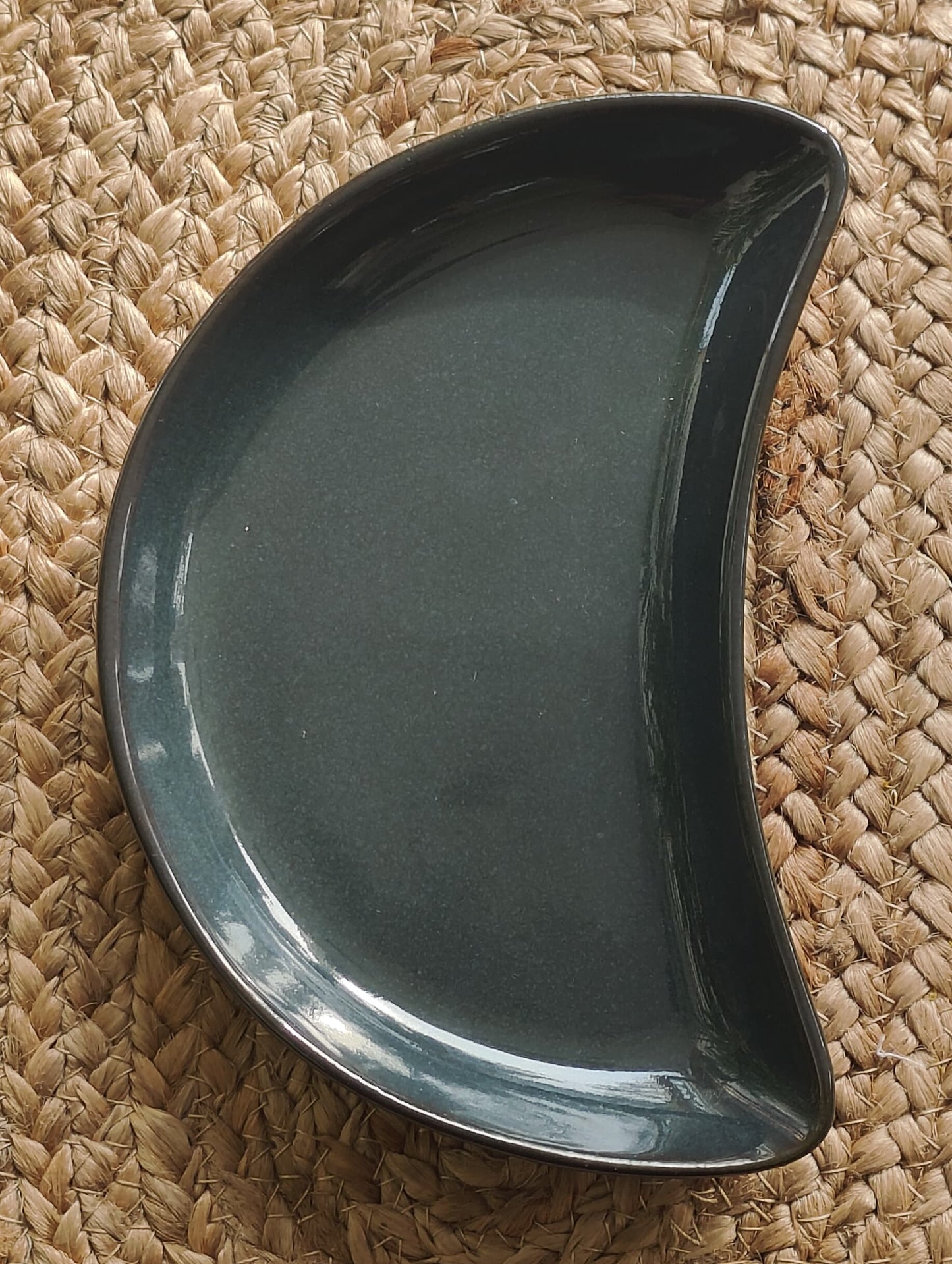 Moon Porcelain Platter (Teal)