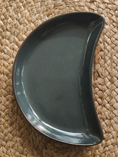 Moon Porcelain Platter (Teal)