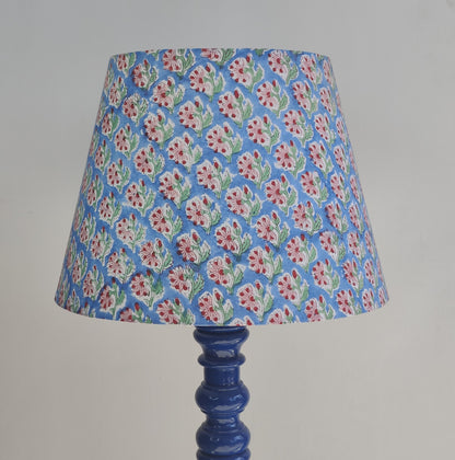 BLOCKPRINTED LAMP SHADE -LOTUS