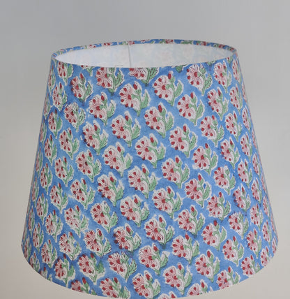 BLOCKPRINTED LAMP SHADE -LOTUS