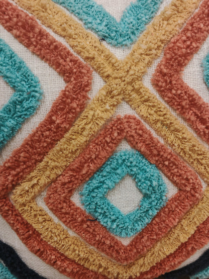 MULTICOLOR TUFTED CUSHION COVER