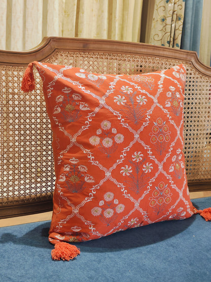 Red Embroidery Cushion Cover