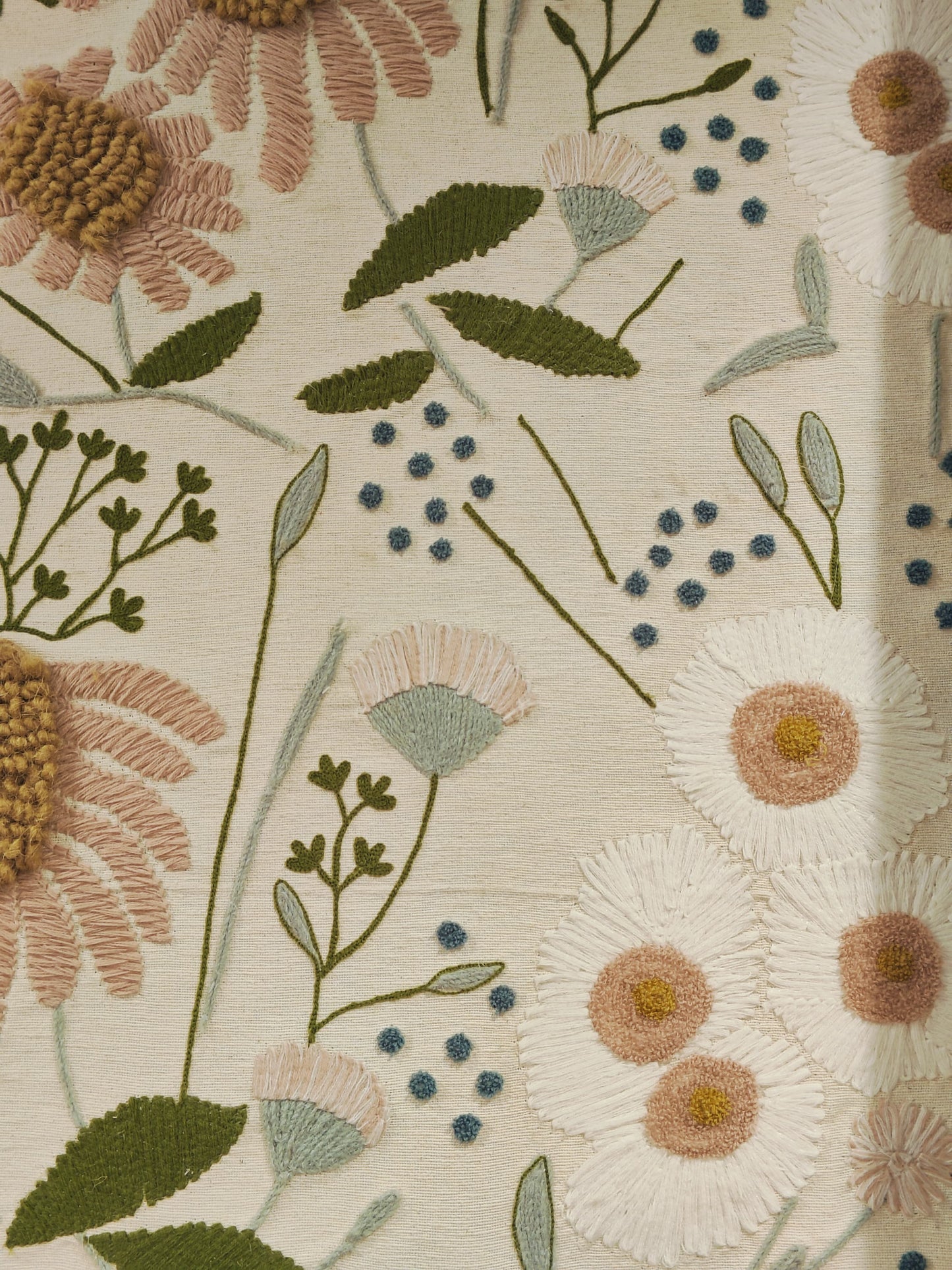 Wild Garden Embroidered Wall Art