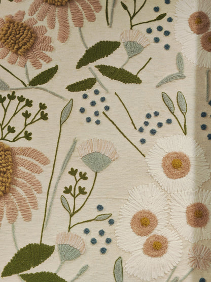 Wild Garden Embroidered Wall Art