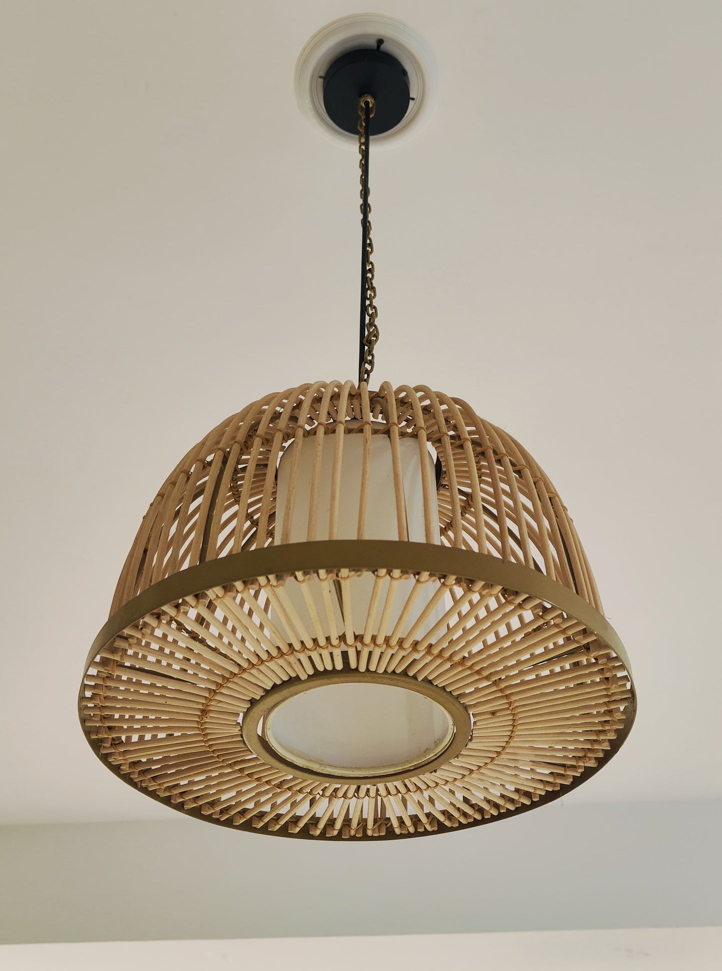 Dome Rattan Pendant Light