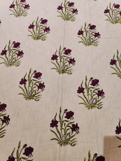 Gulbagh Handblock Cotton Bedcover Set (3-Piece)
