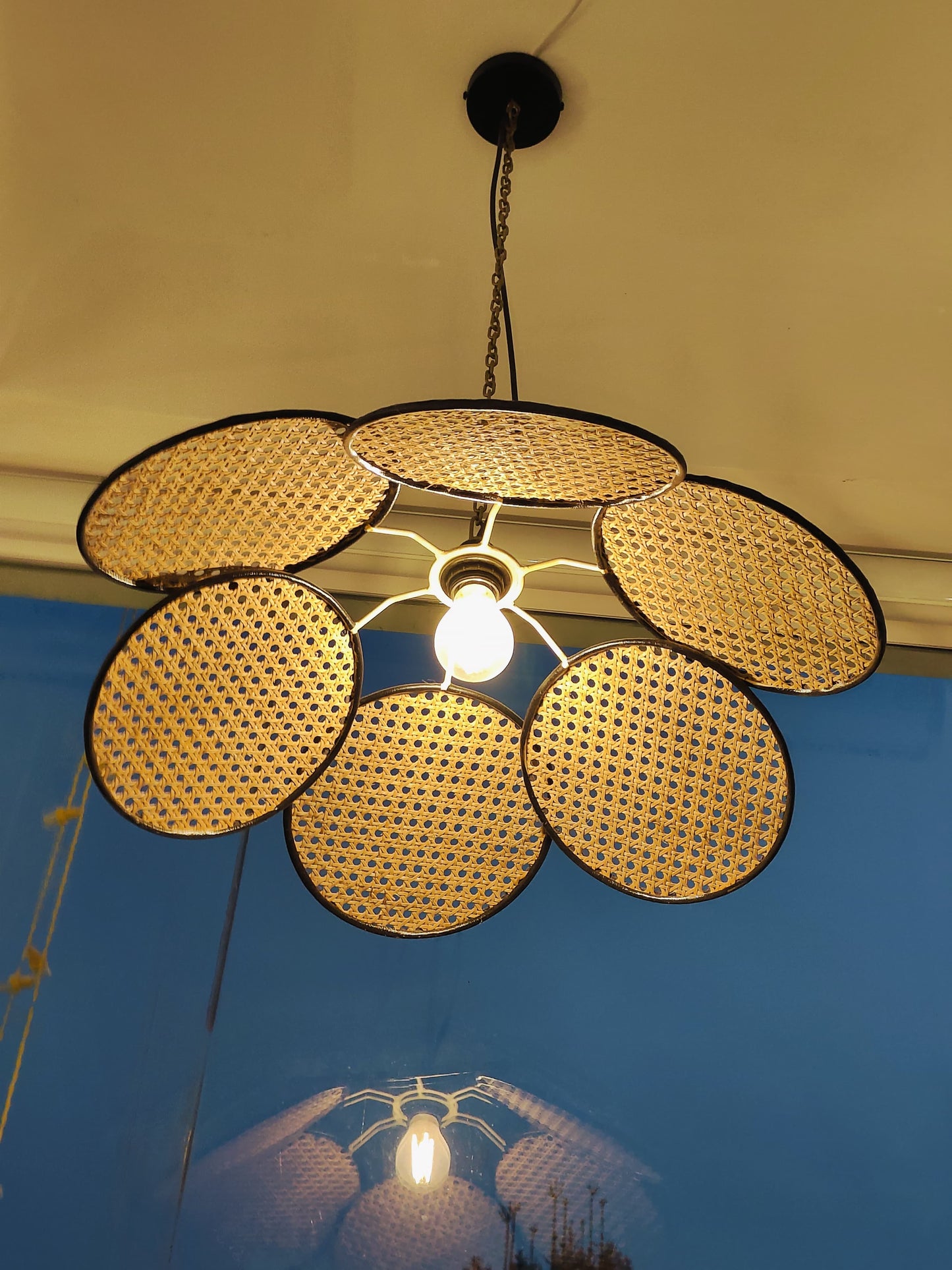 Petal Rattan Pendant Light
